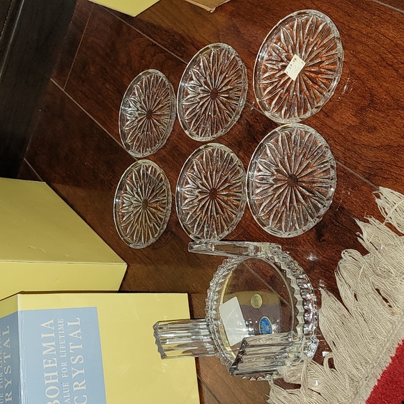 Bohemuan Crystal Coaster Set - Picture 2 of 4